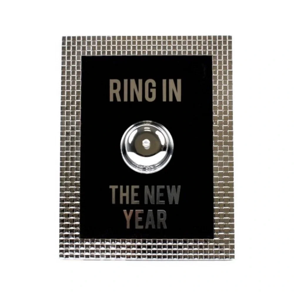 New! Target Bullseye - Ring In The New Year - Bell Sign, Tabletop
